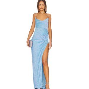 retrofete Katya Dress in Blue Rainbow NWT Size XS
